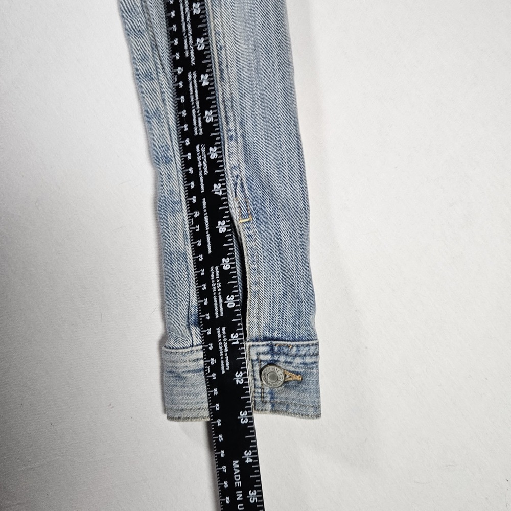 Vintage Hollister Co. Jacket Women's Stretch Denim Y2K Trucker Jean Jacket - Picture 8 of 8